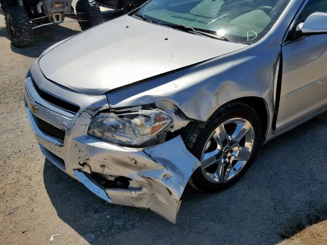 1G1ZC5EB5AF140333 - 2010 CHEVROLET MALIBU 1LT SILVER photo 9