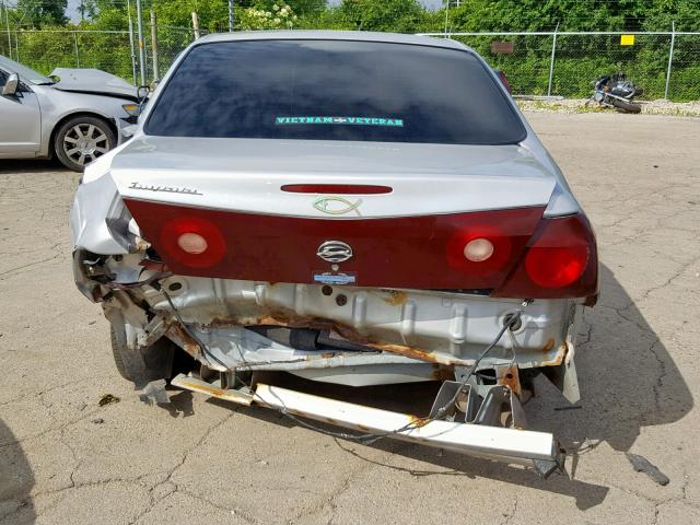 2G1WF52E849122429 - 2004 CHEVROLET IMPALA SILVER photo 9