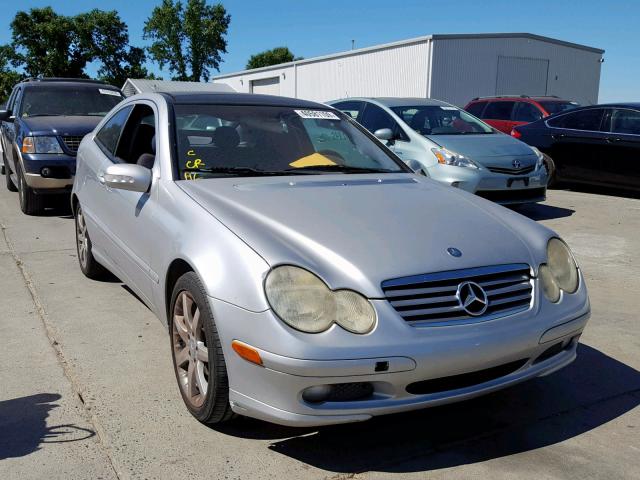 WDBRN47J82A289574 - 2002 MERCEDES-BENZ C 230K SPO SILVER photo 1