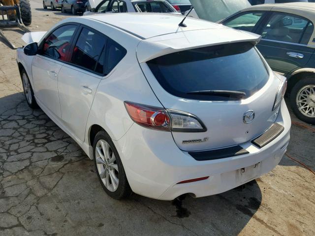 JM1BL1H52A1245593 - 2010 MAZDA 3 S WHITE photo 3