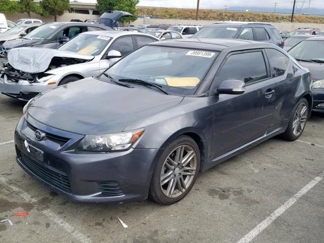 JTKJF5C71C3035442 - 2012 TOYOTA SCION TC ნაცრისფერი ფოტო 2
