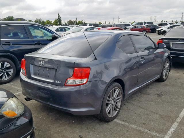 JTKJF5C71C3035442 - 2012 TOYOTA SCION TC ნაცრისფერი ფოტო 4
