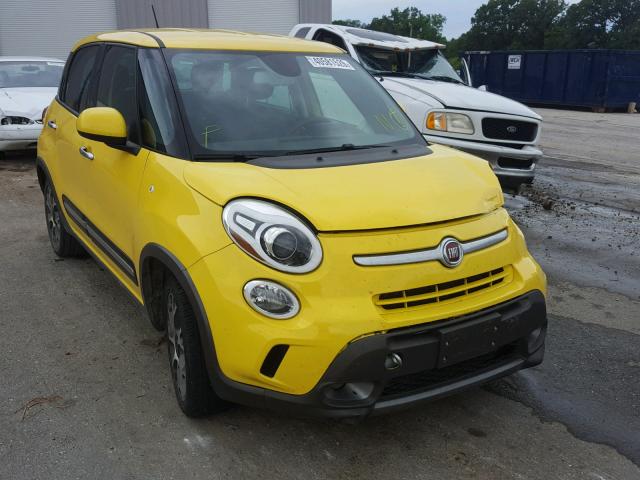 ZFBCFADHXEZ021753 - 2014 FIAT 500L TREKK YELLOW photo 1