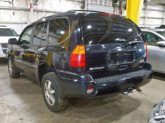 1GKDT43S992105607 - 2009 GMC ENVOY SLT BLACK photo 3