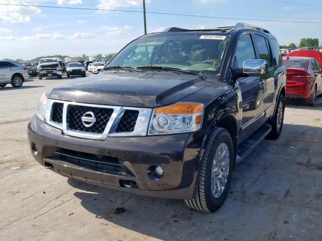 5N1AA0NE8FN607017 - 2015 NISSAN ARMADA PLA BLACK photo 2