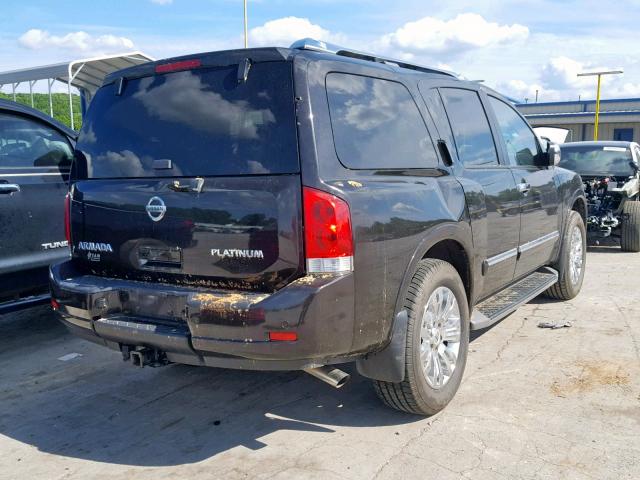 5N1AA0NE8FN607017 - 2015 NISSAN ARMADA PLA BLACK photo 4