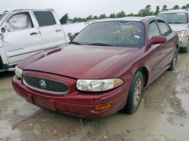 1G4HP54K314172472 - 2001 BUICK LESABRE CU BURGUNDY photo 2