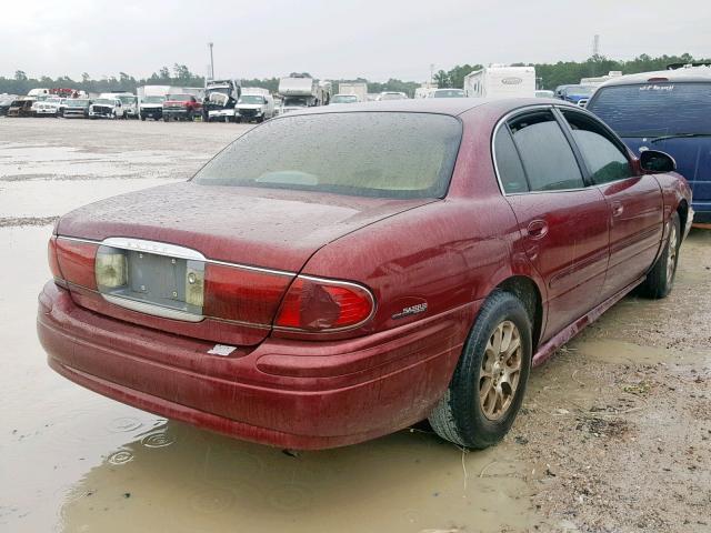 1G4HP54K314172472 - 2001 BUICK LESABRE CU BURGUNDY photo 4