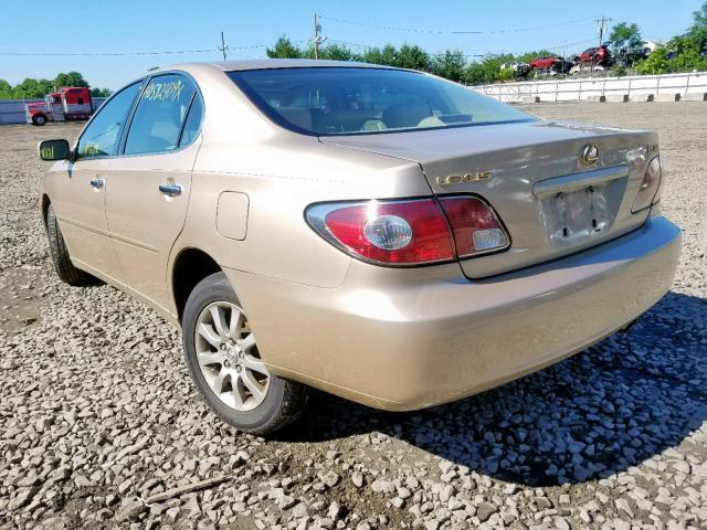 JTHBF30G325024223 - 2002 LEXUS ES 300 TAN photo 3