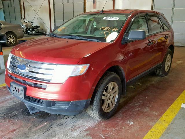 2FMDK46C87BB14451 - 2007 FORD EDGE SE RED photo 2