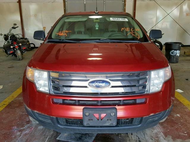 2FMDK46C87BB14451 - 2007 FORD EDGE SE RED photo 9