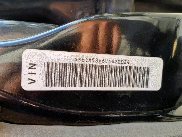 4S6CM58V6V4420024 - 1997 HONDA PASSPORT E BLACK photo 10