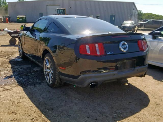 1ZVBP8CF0C5220990 - 2012 FORD MUSTANG GT BLACK photo 3