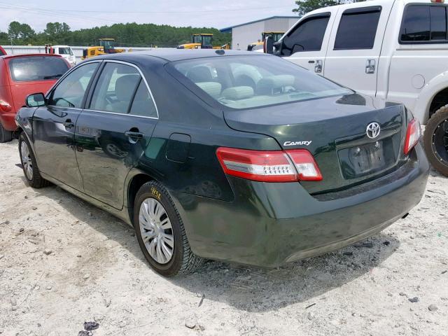 4T4BF3EK8AR020351 - 2010 TOYOTA CAMRY BASE GREEN photo 3