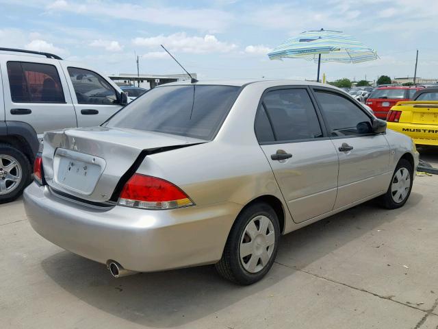 JA3AJ26EX5U021307 - 2005 MITSUBISHI LANCER ES SILVER photo 4