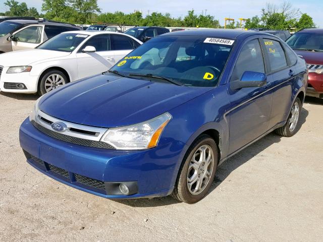 1FAHP36N39W217576 - 2009 FORD FOCUS SES BLUE photo 2