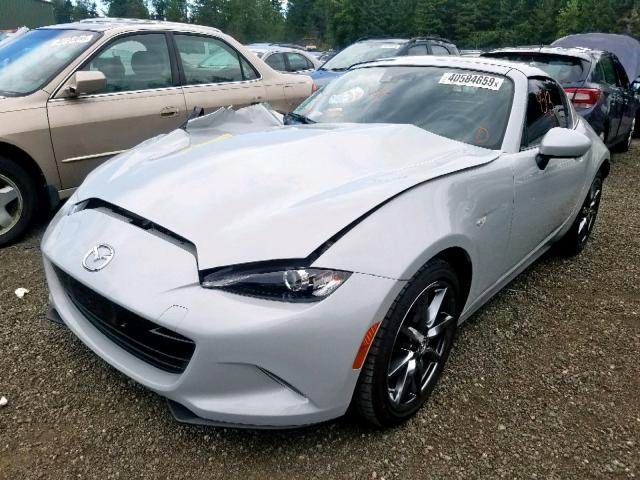 JM1NDAM71J0200717 - 2018 MAZDA MX-5 MIATA WHITE photo 2