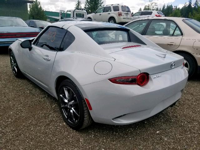 JM1NDAM71J0200717 - 2018 MAZDA MX-5 MIATA WHITE photo 3