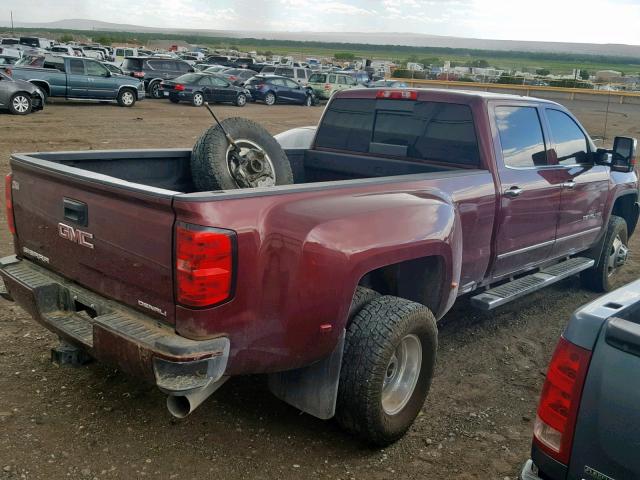 1GT42YE87GF186510 - 2016 GMC SIERRA K35 MAROON photo 4