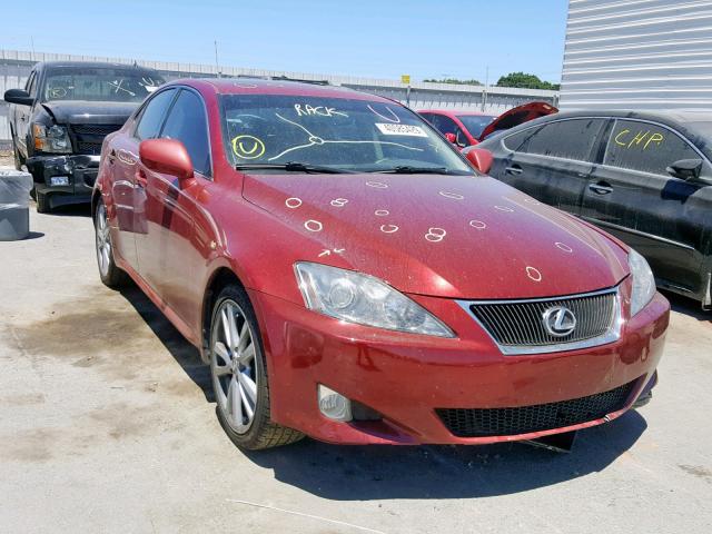 JTHBK262465020639 - 2006 LEXUS IS 250 RED photo 1