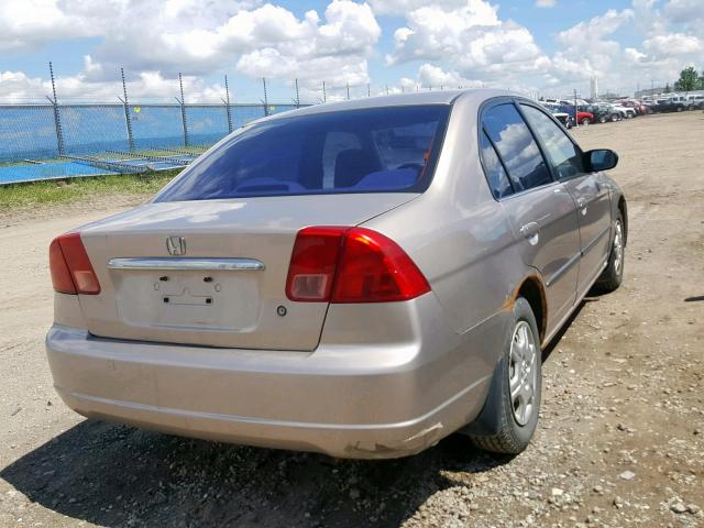 2HGES16402H931498 - 2002 HONDA CIVIC DX SILVER photo 4