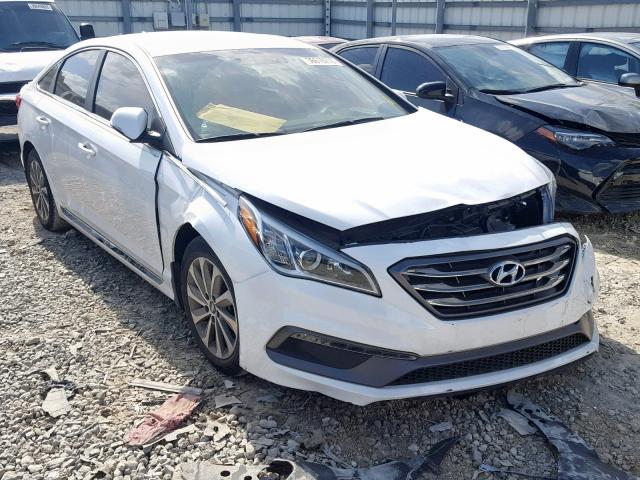 5NPE34AF0GH274481 - 2016 HYUNDAI SONATA SPO WHITE photo 1