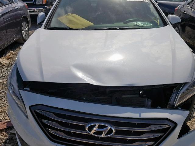 5NPE34AF0GH274481 - 2016 HYUNDAI SONATA SPO WHITE photo 7