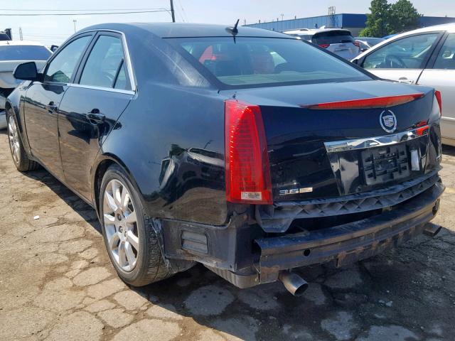 1G6DT57V280206183 - 2008 CADILLAC CTS HI FEA BLACK photo 3