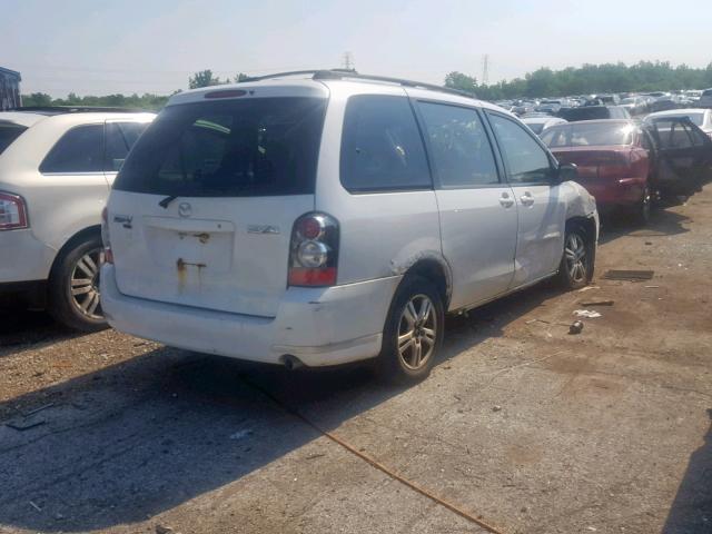 JM3LW28J750539430 - 2005 MAZDA MPV WAGON WHITE photo 4