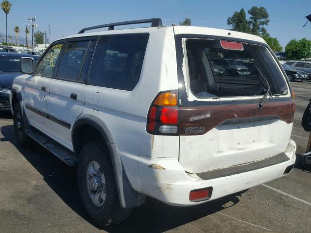 JA4LS21H12J041459 - 2002 MITSUBISHI MONTERO SP WHITE photo 3