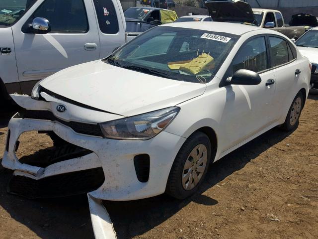 3KPA24AB5JE047846 - 2018 KIA RIO LX WHITE photo 2