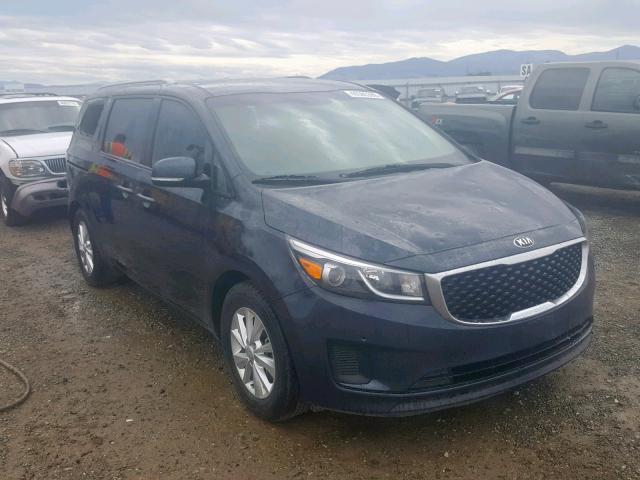 KNDMB5C1XH6238959 - 2017 KIA SEDONA LX BLUE photo 1