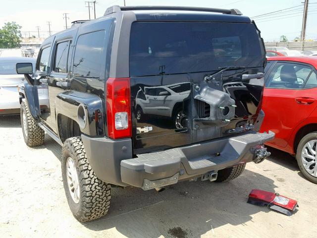 5GTEN13E288161783 - 2008 HUMMER H3 BLACK photo 3