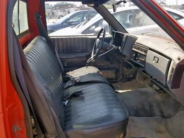 1GCCS14R6G2175938 - 1986 CHEVROLET S TRUCK S1 ORANGE photo 5