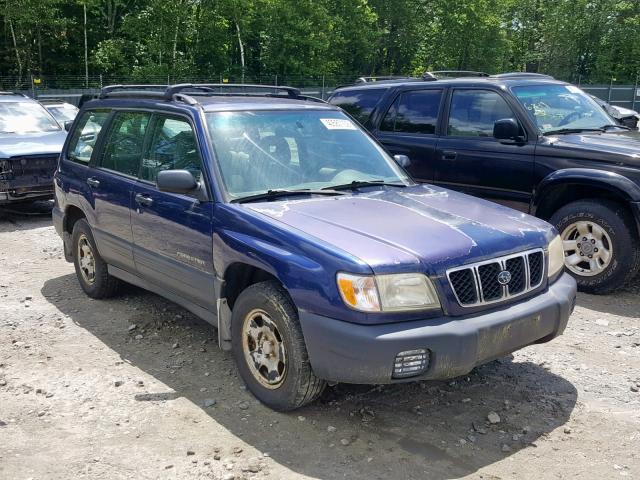 JF1SF63592H729559 - 2002 SUBARU FORESTER L BLUE photo 1