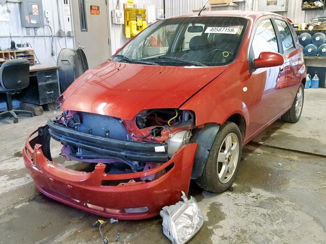 KL1TG66656B551391 - 2006 CHEVROLET AVEO LT BURGUNDY photo 2