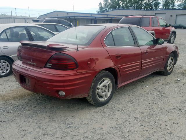 1G2NF52F72C247136 - 2002 PONTIAC GRAND AM S RED photo 4