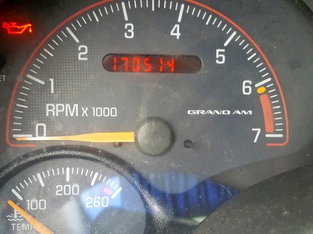 1G2NF52F72C247136 - 2002 PONTIAC GRAND AM S RED photo 8