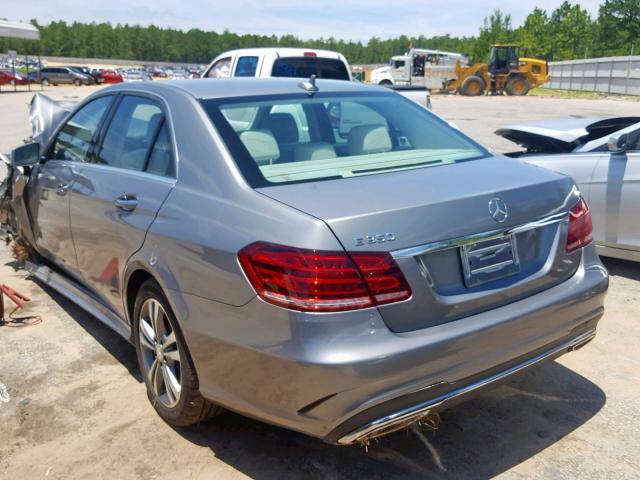 WDDHF5KB7FB104940 - 2015 MERCEDES-BENZ E 350 SILVER photo 3