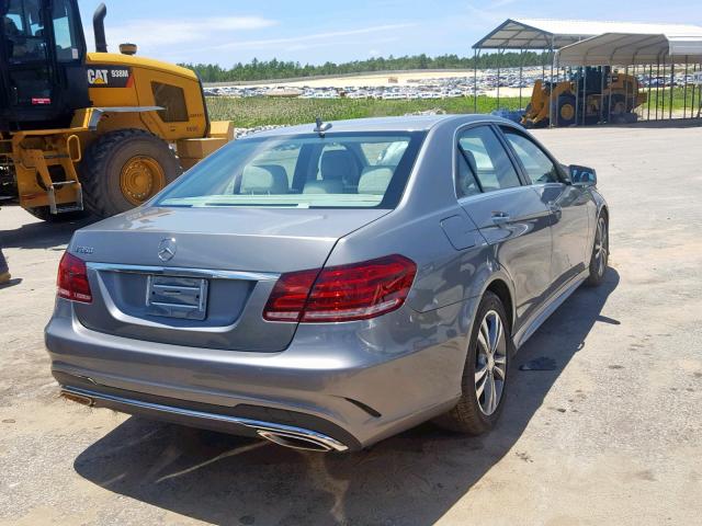 WDDHF5KB7FB104940 - 2015 MERCEDES-BENZ E 350 SILVER photo 4