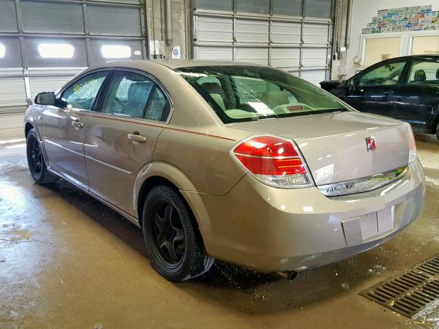 1G8ZS57B08F255420 - 2008 SATURN AURA XE BROWN photo 3