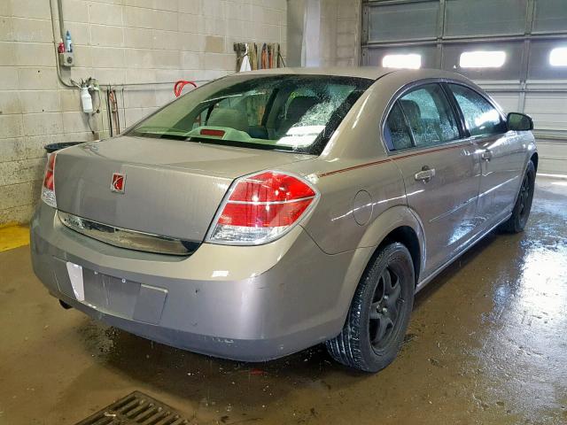 1G8ZS57B08F255420 - 2008 SATURN AURA XE BROWN photo 4