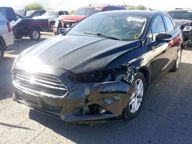 3FA6P0H73FR229617 - 2015 FORD FUSION SE BLACK photo 2