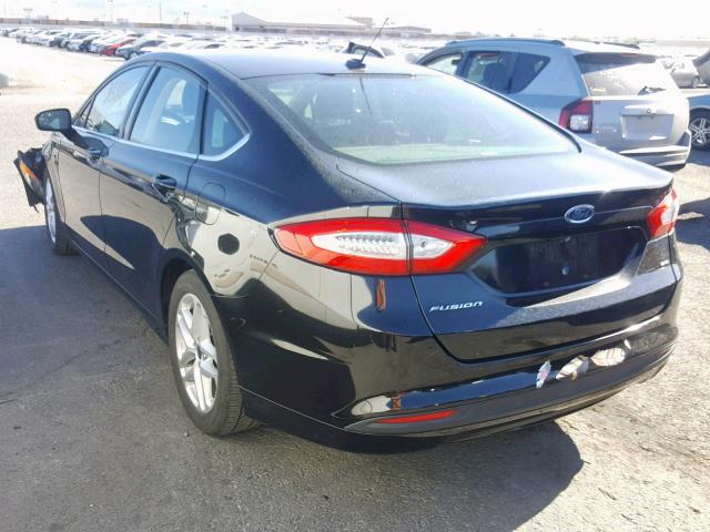 3FA6P0H73FR229617 - 2015 FORD FUSION SE BLACK photo 3