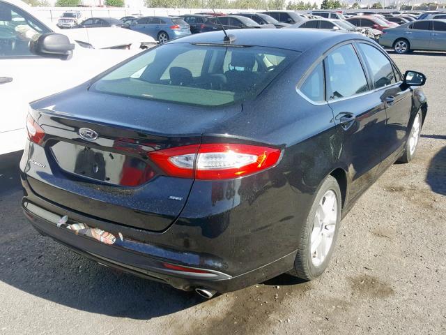 3FA6P0H73FR229617 - 2015 FORD FUSION SE BLACK photo 4