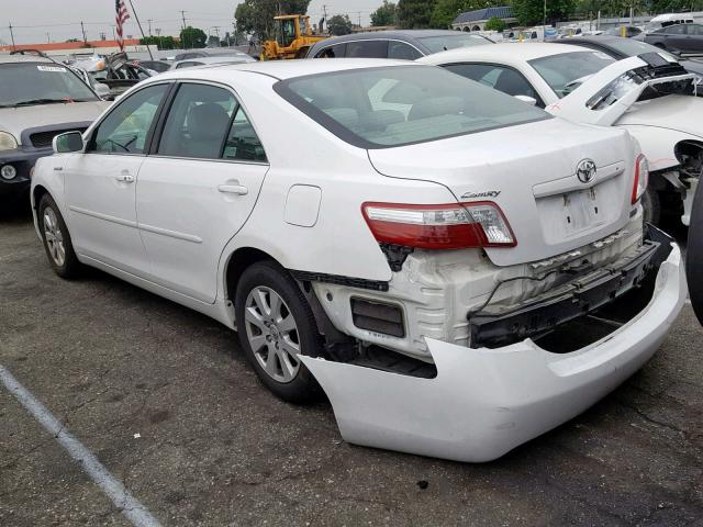 4T1BB46K09U069498 - 2009 TOYOTA CAMRY HYBR WHITE photo 3