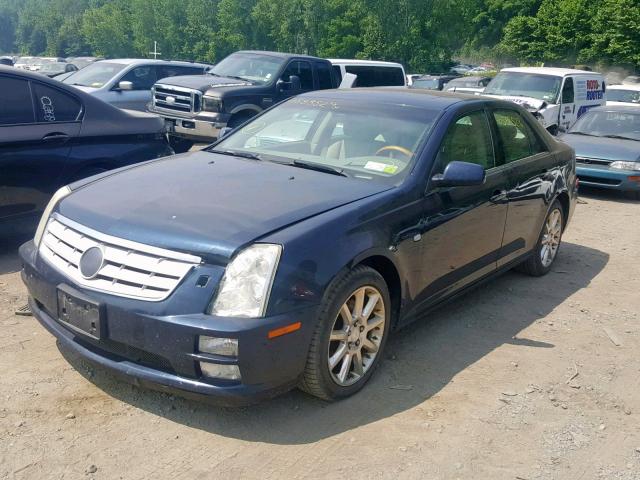 1G6DC67A750153141 - 2005 CADILLAC STS BLUE photo 2