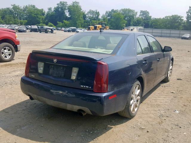 1G6DC67A750153141 - 2005 CADILLAC STS BLUE photo 4