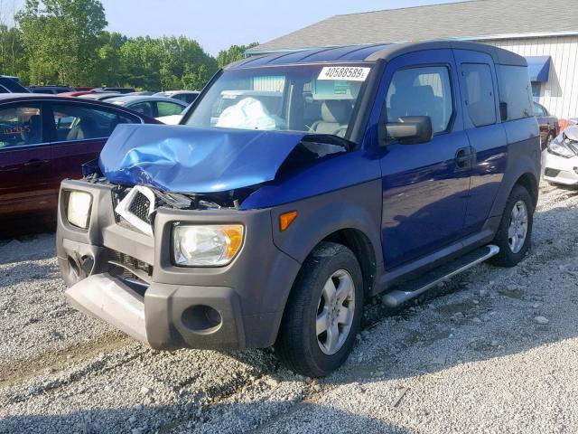 5J6YH28625L010495 - 2005 HONDA ELEMENT EX BLUE photo 2