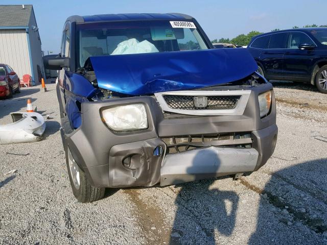 5J6YH28625L010495 - 2005 HONDA ELEMENT EX BLUE photo 9